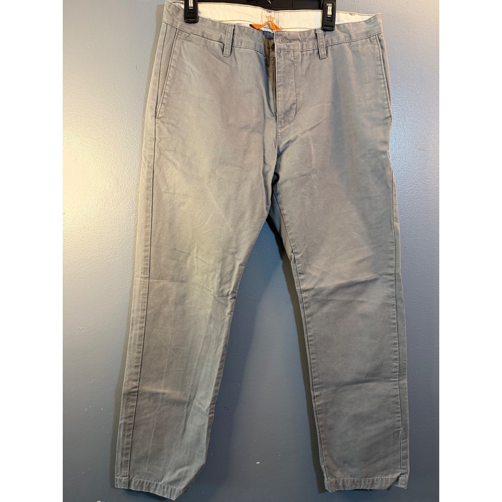 Dockers Alpha Khaki Slim Tapered Gray Chino Pants Mens Casual Cotton Stretch